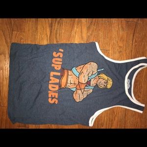 Graphic cut off t shirt